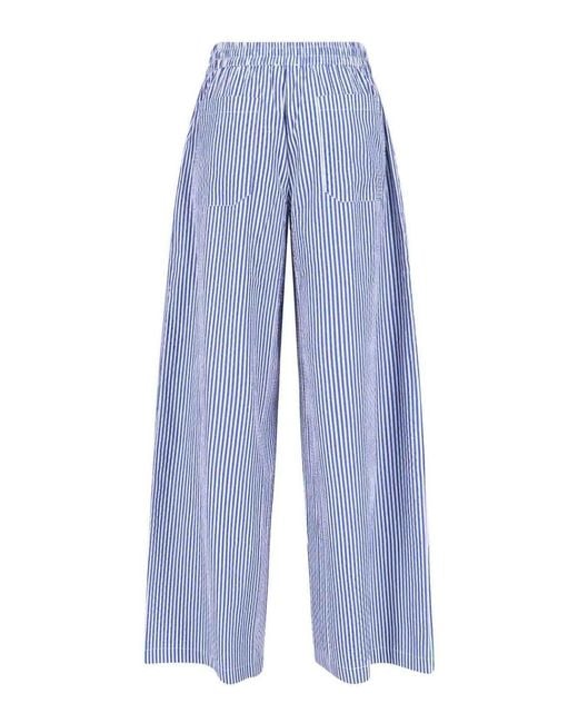 P.A.R.O.S.H. Blue Striped Trousers