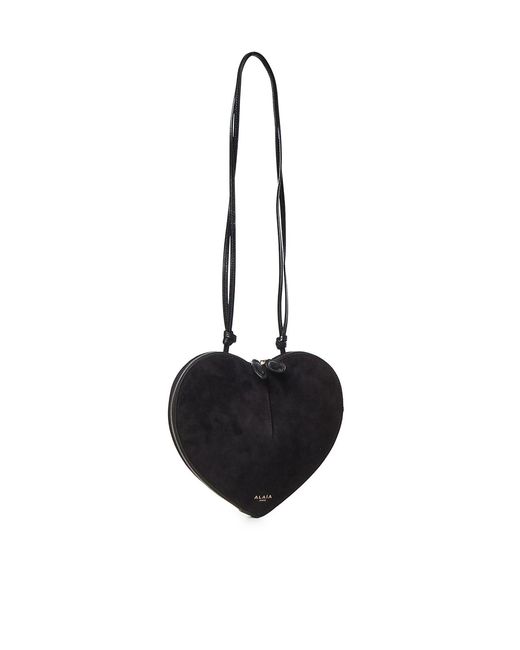 Alaïa Black Le Cur Leather And Suede Shoulder Bag