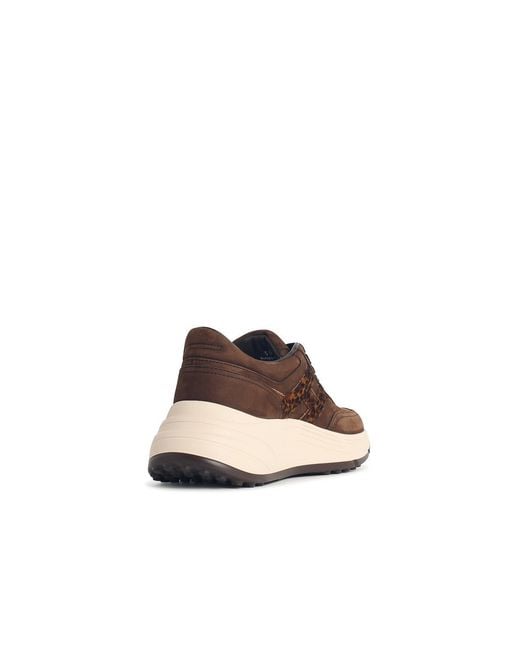 Hogan Brown Hi-Fi' Suede Sneakers