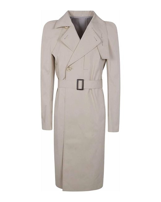 Rick Owens Gray Temple Trench for men