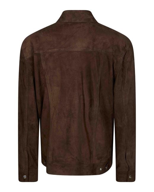 Department 5 Brown Suede Jacket for men