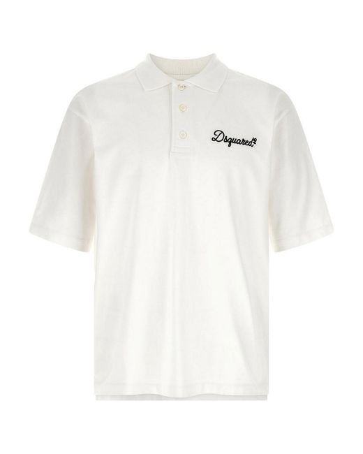 Polo di DSquared² in White da Uomo