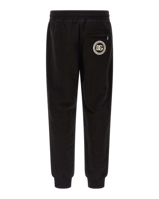 Dolce & Gabbana Black Patch Joggers for men