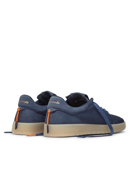 Barracuda Blue Sneakers Camoscio for men