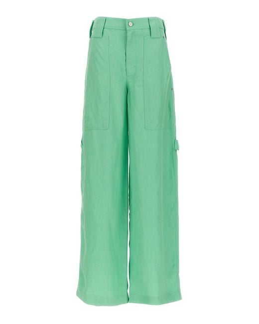 Stella McCartney Green Twill Pants