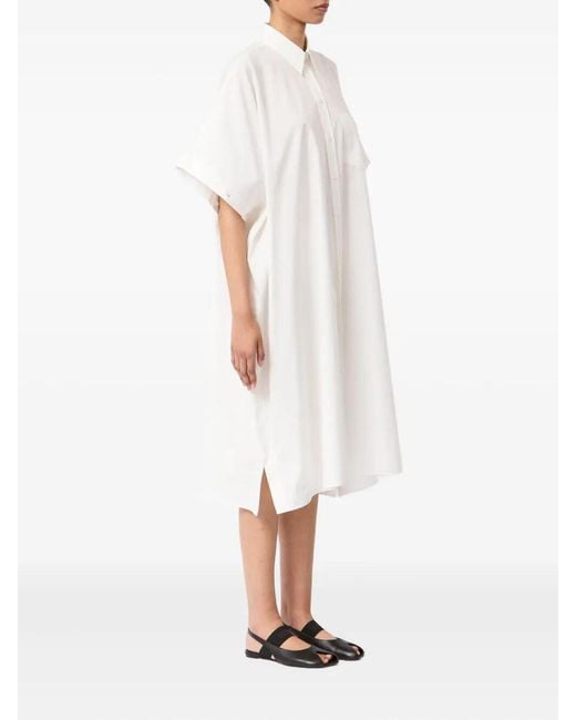 MM6 by Maison Margiela White Midi Dress
