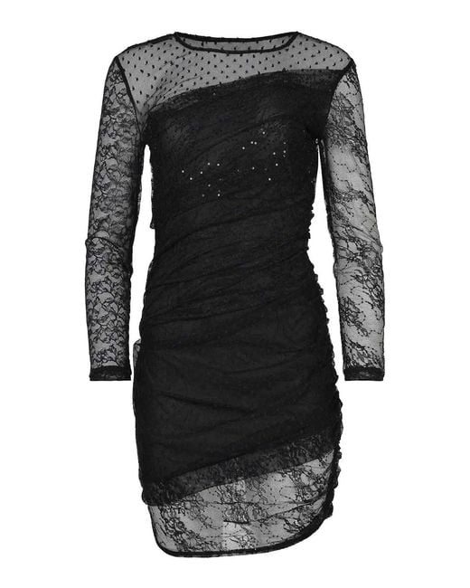 Pinko Black Dress Made Of Lace