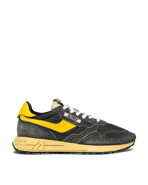Autry Yellow Reelwind Sneakers for men