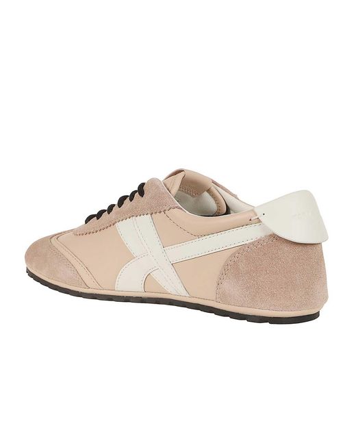 Tory Burch Pink Hank Field Sneaker Rose Silk Mal