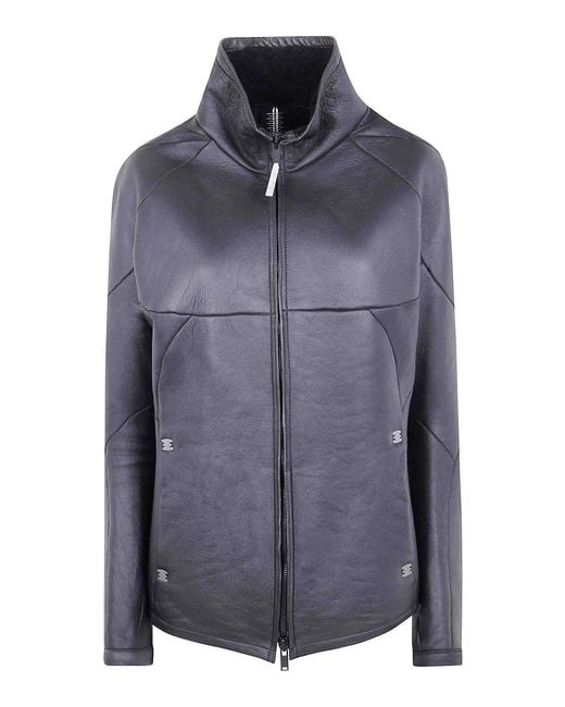 Isaac Sellam Blue Robuste Leather Jacket for men