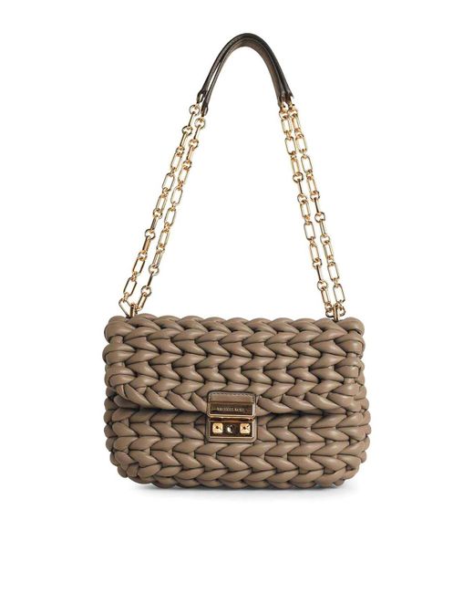 Michael Kors Womens White Tribeca Shoulder Bag