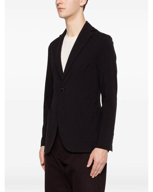 Circolo 1901 Black Blazer With Two Buttons for men