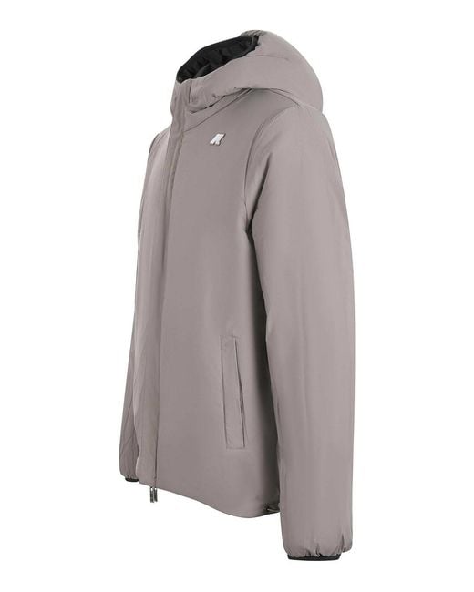 K-Way Black Reversible Jacket for men