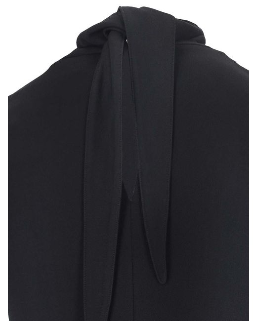 Jil Sander Black Layered Midi Dress