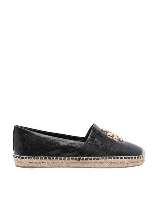 Tory Burch Black Eleanor Espadrilles