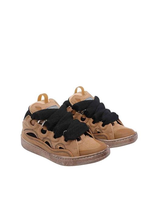 Lanvin Brown Curb Sneakers for men