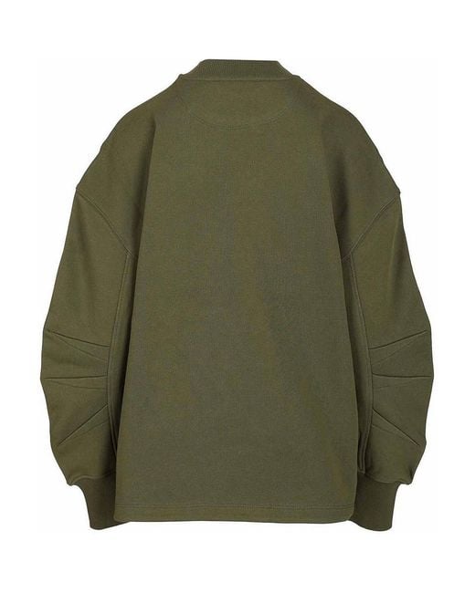 The Attico Green Sweatshirt With Embroidered Logo