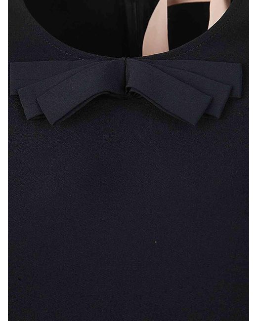 N°21 Black Three Quarter Sleeve Mini Dress