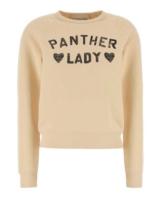 Valentino Natural Printed Cotton Sweathirt