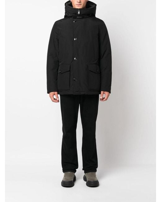 Woolrich Black Parka for men