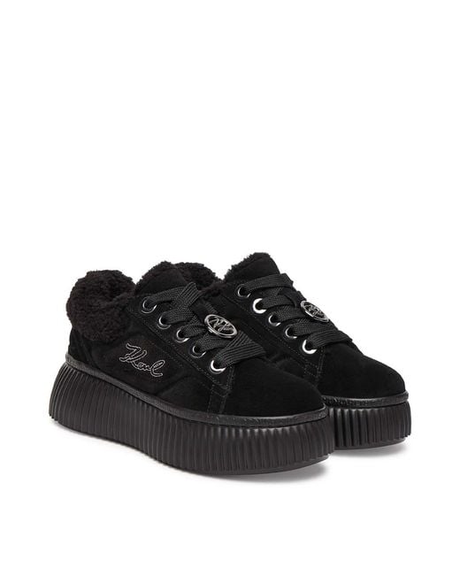 Karl Lagerfeld Black Sneakers