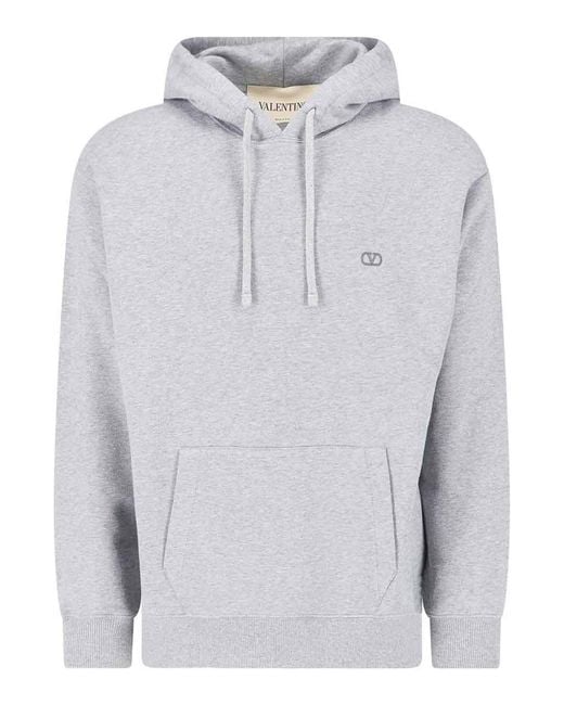Valentino Garavani Gray Vlogo Signature Sweatshirt for men