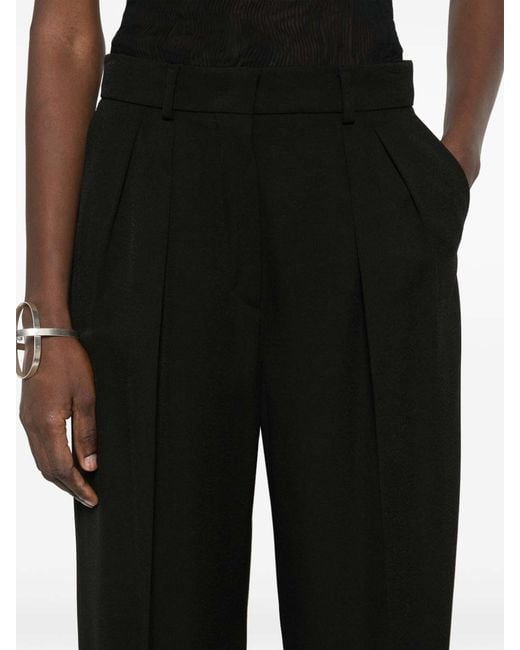 Sportmax Black Straight-Leg Trousers