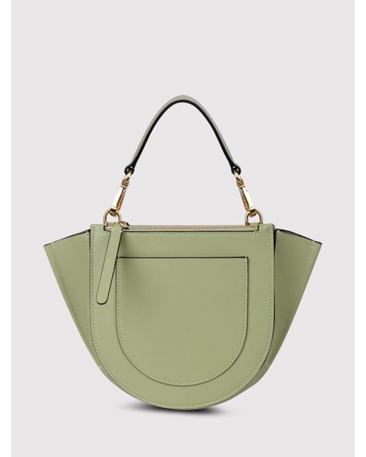 Wandler Green Small Leather Hortensia Bag