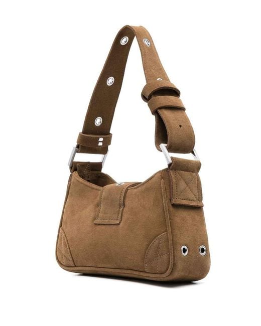 M I S B H V Brown Small Tote Bag
