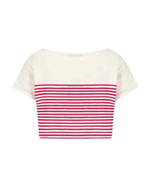 Balmain Pink Marinire T-Shirt