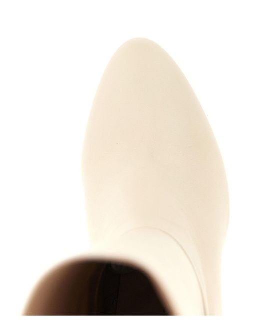 Stuart Weitzman White Madison' Boots