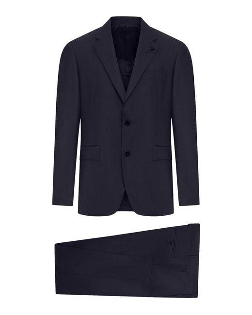 Lardini Blue Single-Breasted Tailored Suit for men
