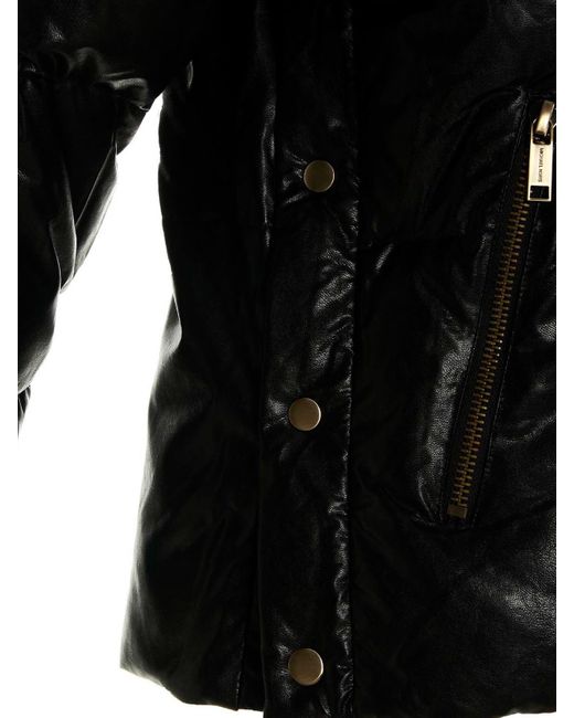 Michael kors black store coat gold zipper