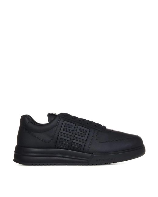 Givenchy Blue Calf Leather Low-top Sneakers for men