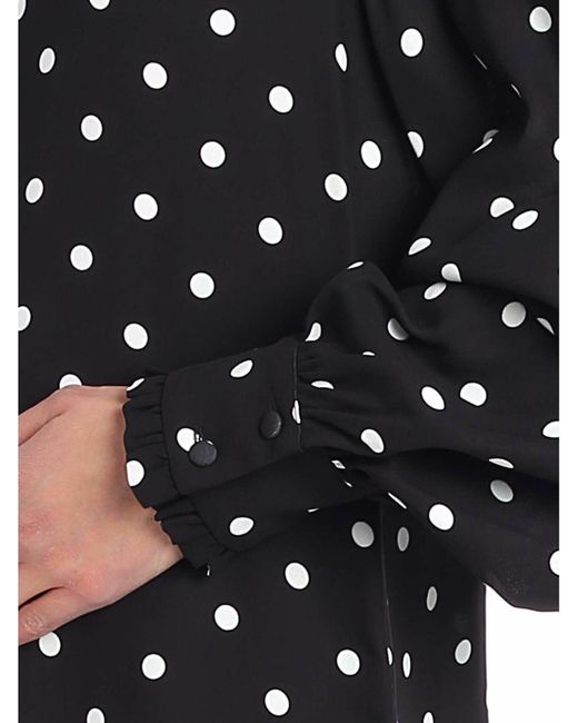 Vivetta Black Polka Dot Blouse