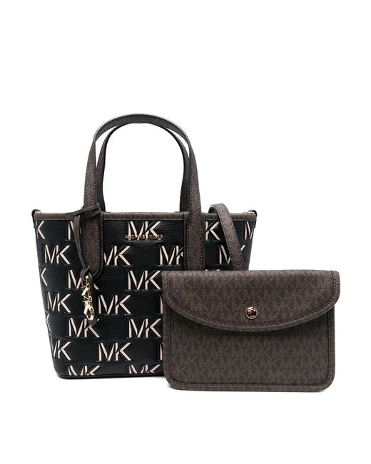 Michael Kors Monogram pattern Tote Bag in Black Lyst UK