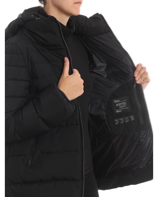Herno Black Laminar Gore-tex®windstopper® Puffer Jacket