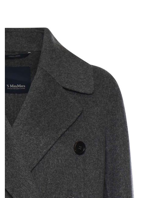 Max Mara Black Double-Breasted Wool Jacket