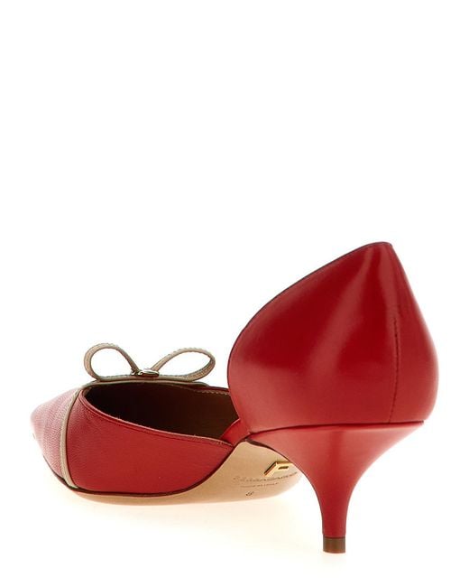 Ferragamo Red Gyoia Pumps