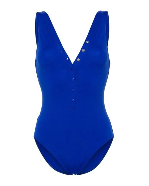 Eres Blue Swim Suit With Snap Buttons France Size