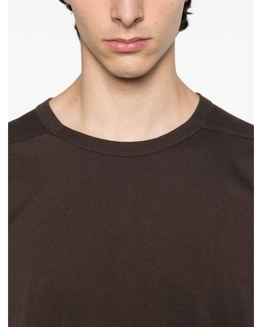Rick Owens Brown Round-Neck Short-Sleeve T-Shirt for men