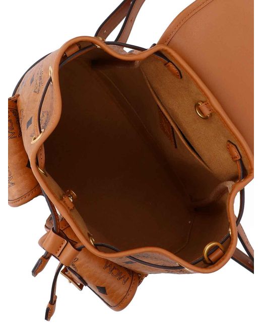 MCM Brown Mini Backpack