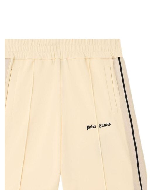 Palm Angels Natural Sports Shorts With Elastic Waist for men