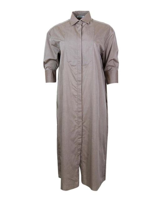 Barba Napoli Gray Dress