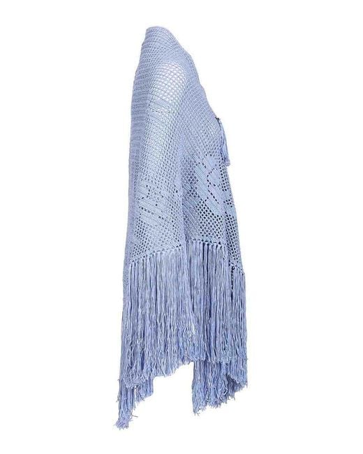 Chiara Is Blue Rosa Shawl
