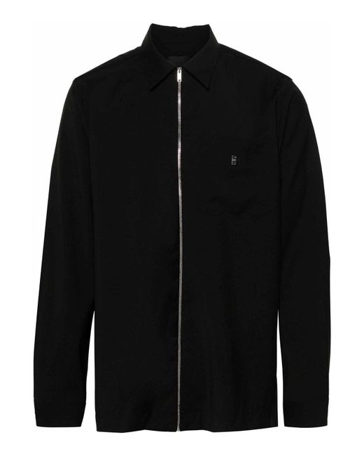 Givenchy Black Zipped Shirt for men
