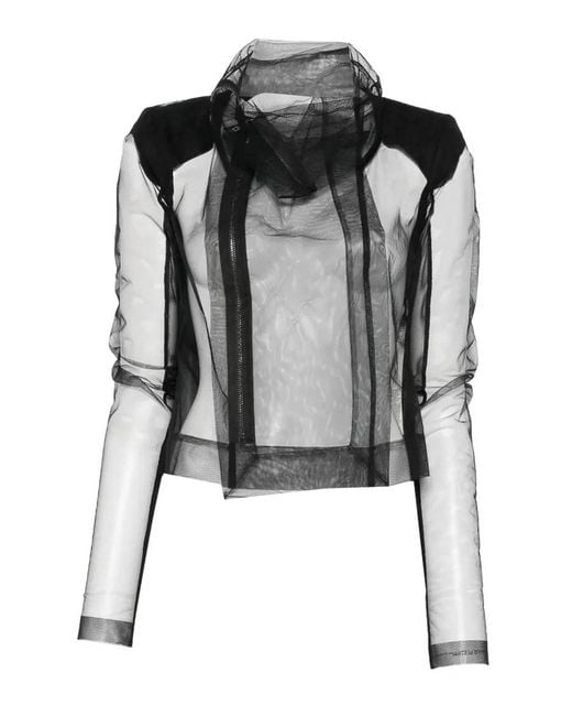 Rick Owens Black Knit Jacket