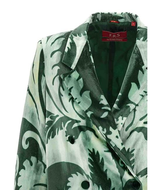 F.R.S For Restless Sleepers Green Mereope Blazer