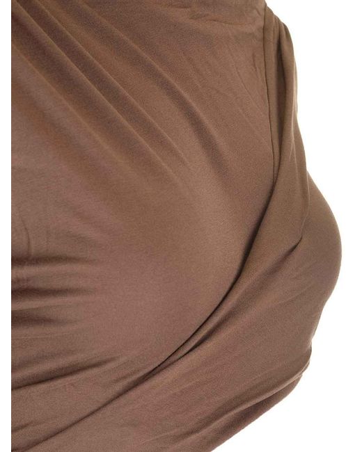 Rick Owens Brown Jade Crop Top