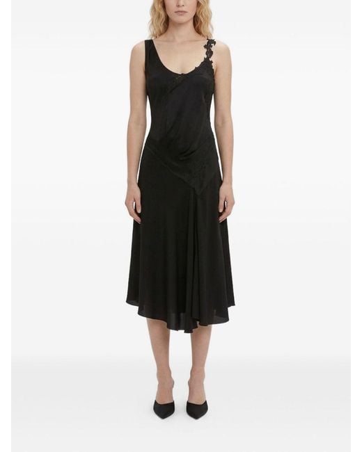 Victoria Beckham Black Crepe Back Sat
